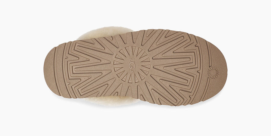 UGG Womens Disquette Platform Slippers - Chestnut - The Foot Factory