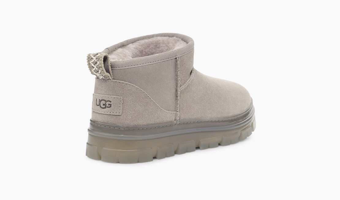 UGG Ultra Mini Boots Campfire Grey Suede - Main Image