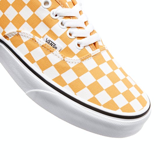 Vans - Authentic - Women's Checkerboard Trainer - Golden Nugget / True White