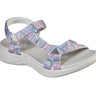 Skechers Womens On The Go 600  Electric Sandals - Natural / Multi