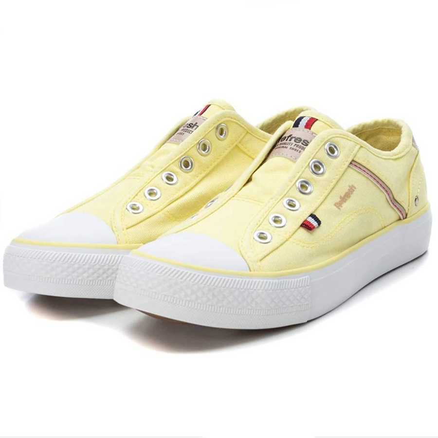 Refresh Womens Laceless Trainers - Yellow