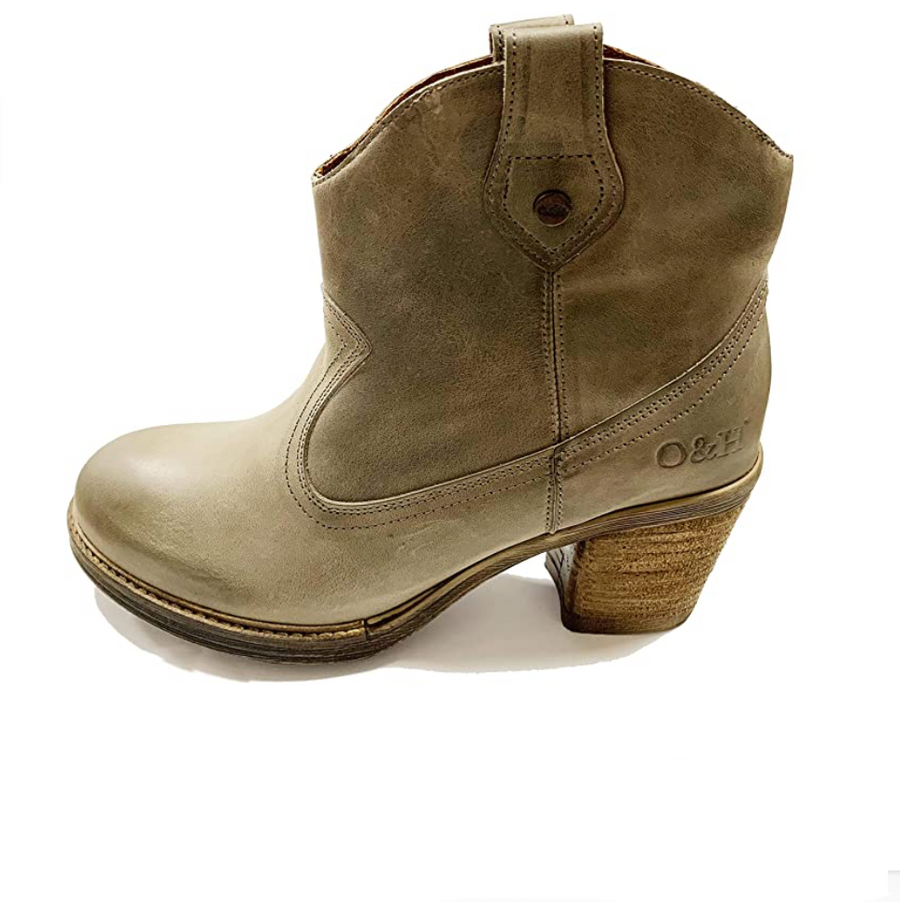 Oak & Hyde Womens Westwood Leather Ankle Boot - Taupe
