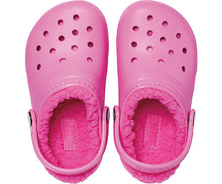 Crocs Kids Classic Lined Kids Clog - Electric Pink