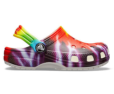 Crocs Kids Classic Tie Dye Graphic Clogs - Multi