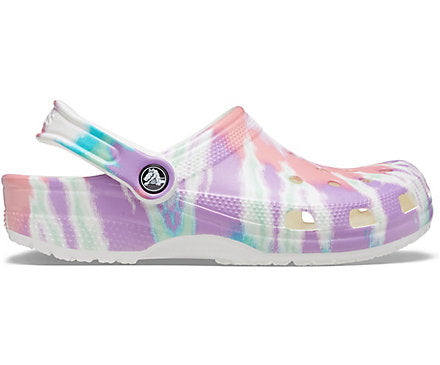 Crocs Kids Tie Dye Graphic Clogs - Fresco / Multi