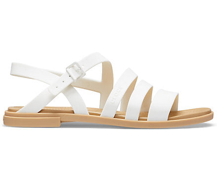 Crocs Womens Classic Tulum Sandal - Oyster / Tan