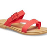 Crocs Womens Classic Tulum Toe Post Sandal - Red