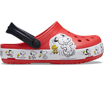 Crocs Kids Fun Lab Snoopy Woodstock Clog - Red