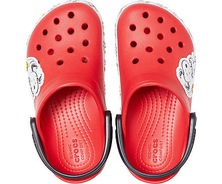 Crocs Kids Fun Lab Snoopy Woodstock Clog - Red