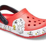 Crocs Kids Fun Lab Snoopy Woodstock Clog - Red