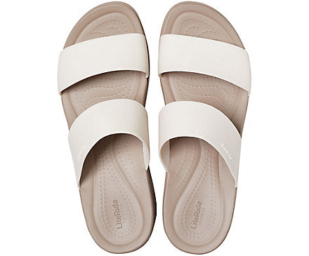Crocs Womens Classic Brooklyn Mid Wedge - Stucco Mushroom