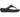 Crocs Damen Monterey Shimmer Wedged Flip Flop - Schwarz
