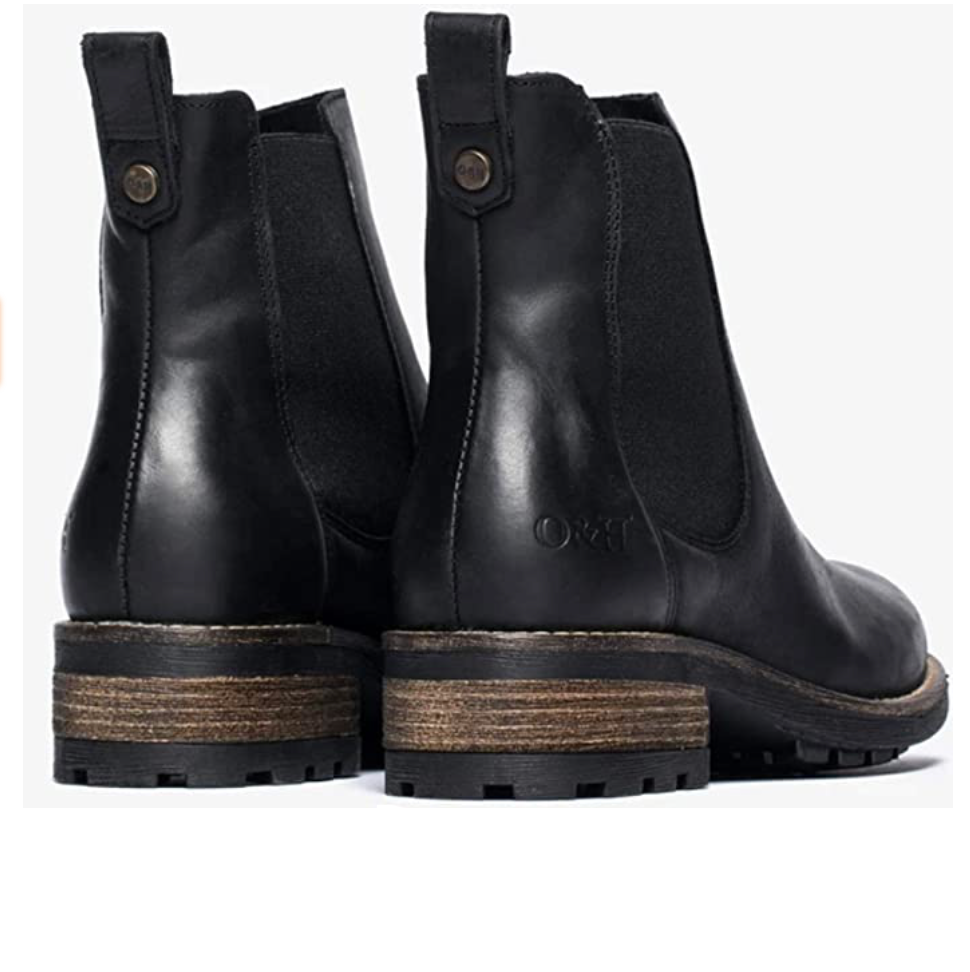 Oak & Hyde Womens Bridge Chelsea Leather Ankle Boots - Black - The Foot Factory