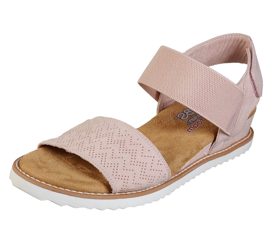 Skechers Womens Bobs Desert Kiss Sandal - Blush