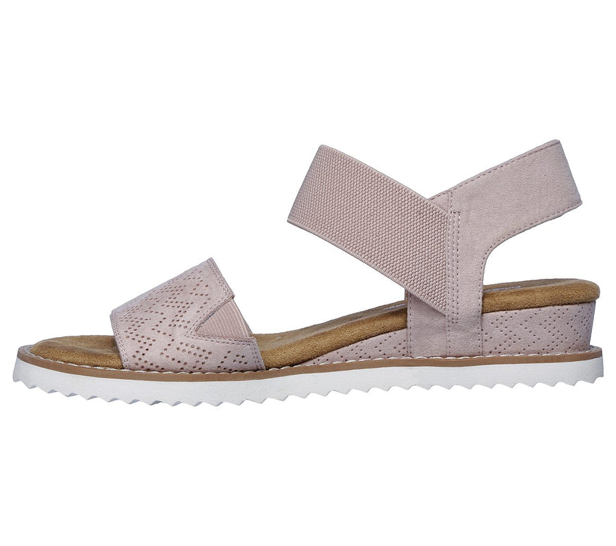 Skechers Womens Bobs Desert Kiss Sandal - Blush