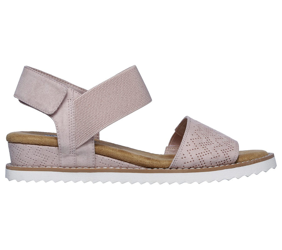 Skechers Womens Bobs Desert Kiss Sandal - Blush