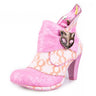 Irregular Choice Womens Miaow Heeled Boots - Pink