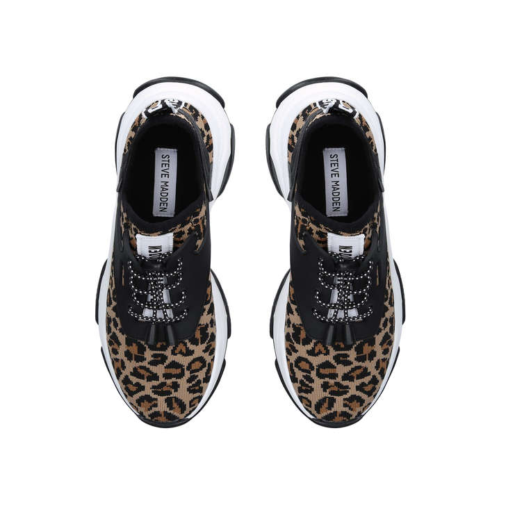 Steve Madden Womens Match Womans Lace Up - Leopard