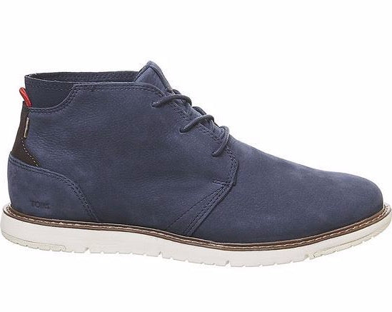 TOMS Mens Navi Suede Chelsea Boots - Navy