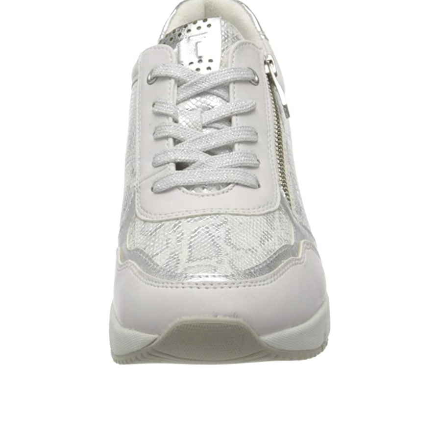 Marco Tozzi Womens Wedged Heel Fashion Trainer - White