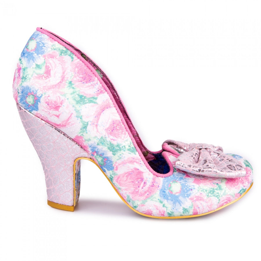 Irregular Choice Womens Nick Of Time Heels - Pink - The Foot Factory