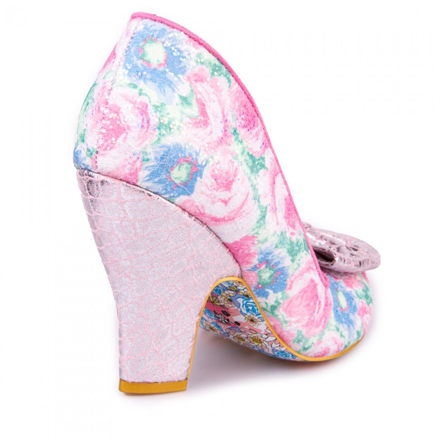 Irregular Choice Womens Nick Of Time Heels - Pink - The Foot Factory