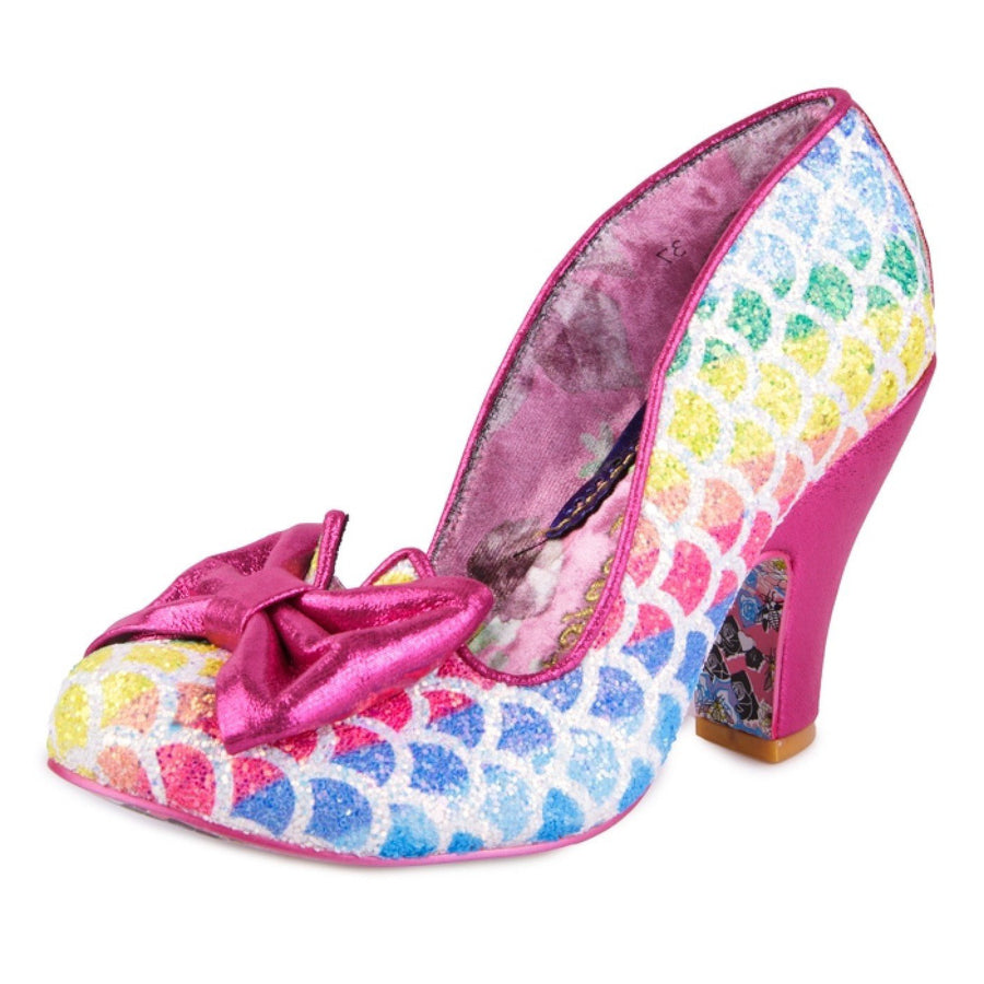 Irregular Choice Womens Just In Time Heel Shoes - Rainbow - The Foot Factory