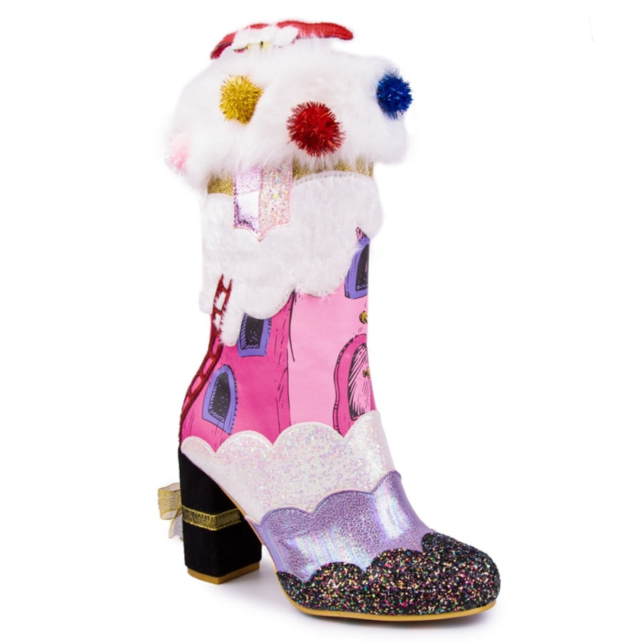 Irregular Choice Womens The Grinch I'm Here For The Presents Boot