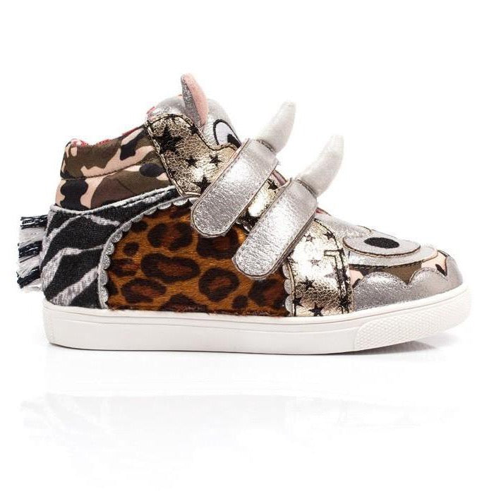 Irregular Choice Kids Rhino High Top Trainers