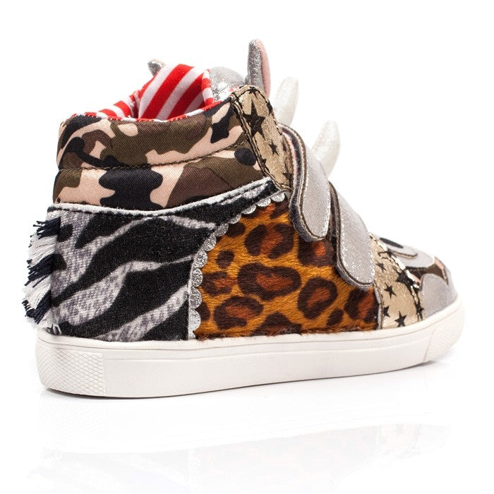 Irregular Choice Kids Rhino High Top Trainers