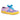 Irregular Choice Womens Top Of The World Trainer - Blue Flower