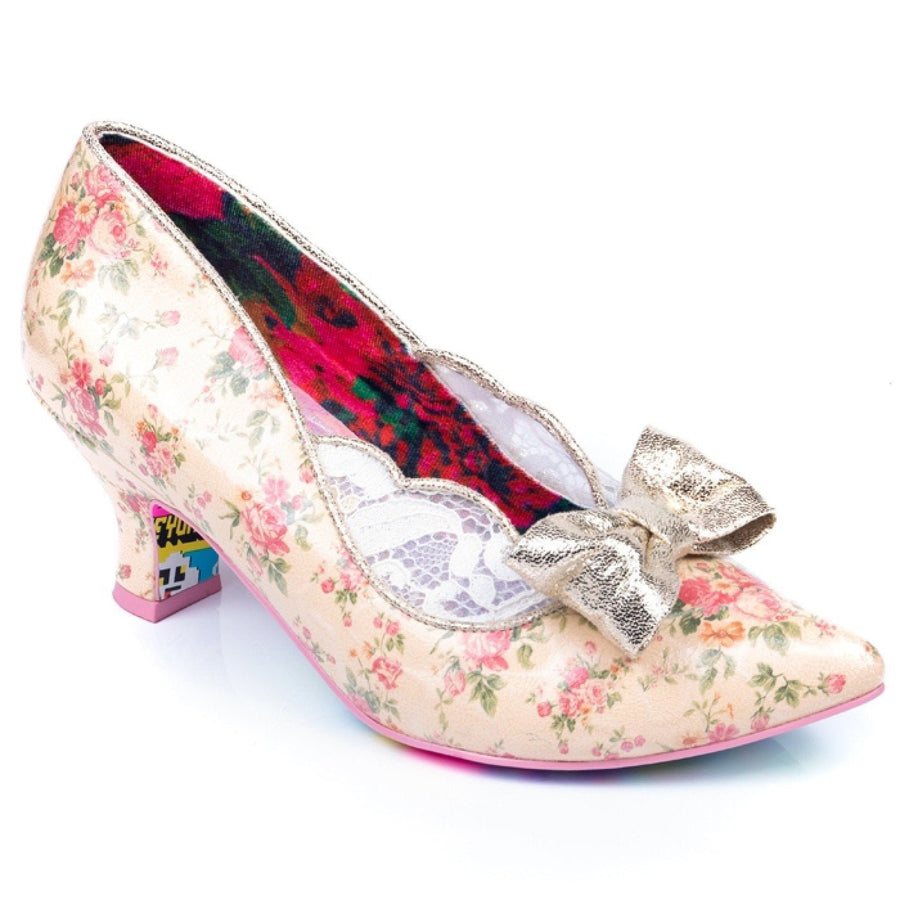 Irregular Choice Womens Marma Mid Heel - Beige
