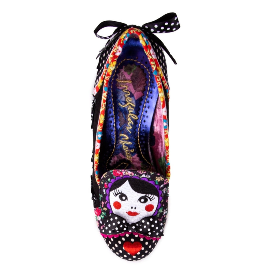 Irregular Choice Womens Matryoshka Memories High Heels - Black