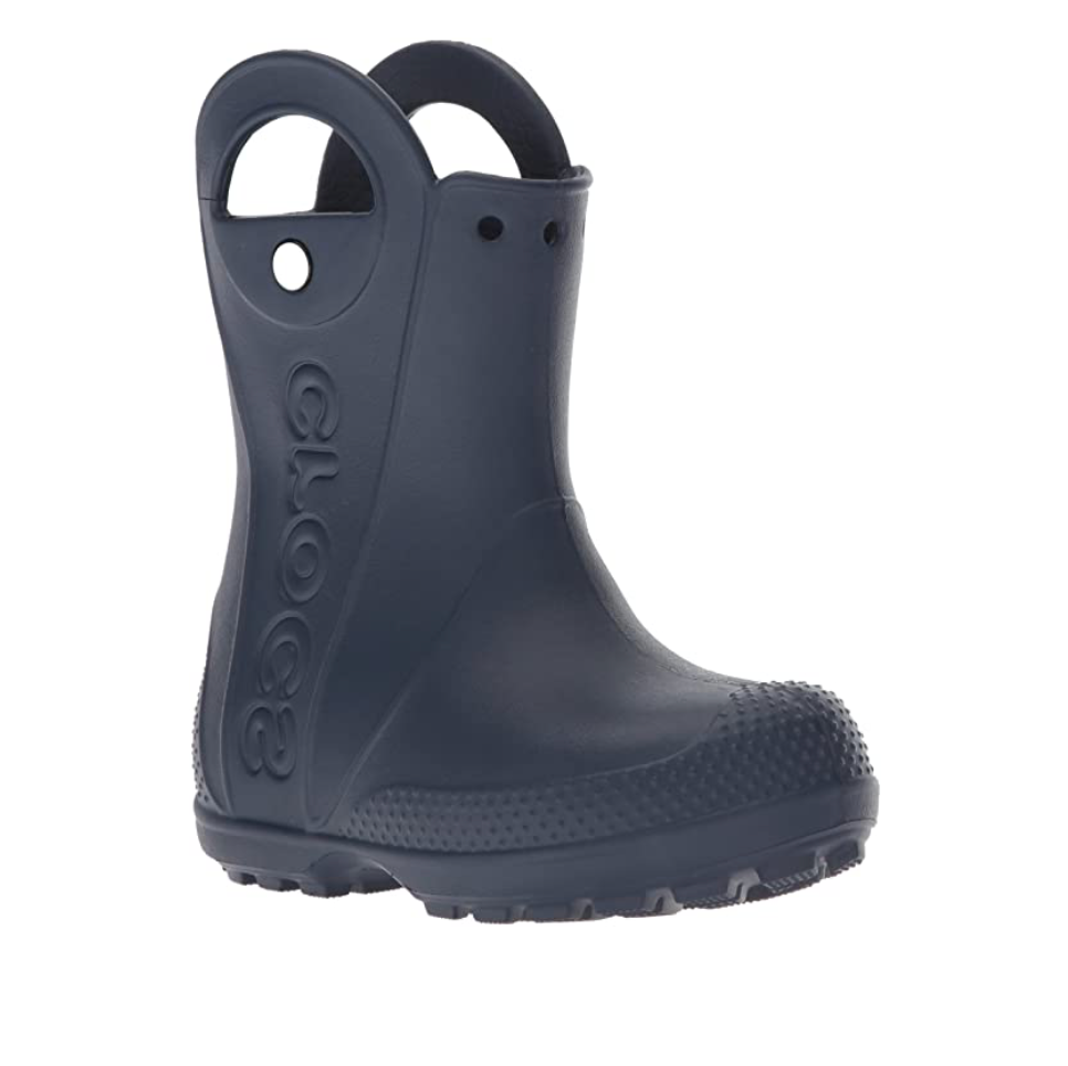 Crocs Kids Classic Handle It Rain Boots - Navy - The Foot Factory