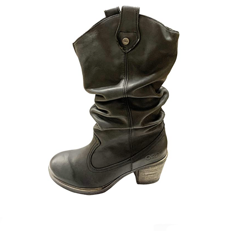Oak & Hyde Womens Westwood Mid Leather Boot - Black