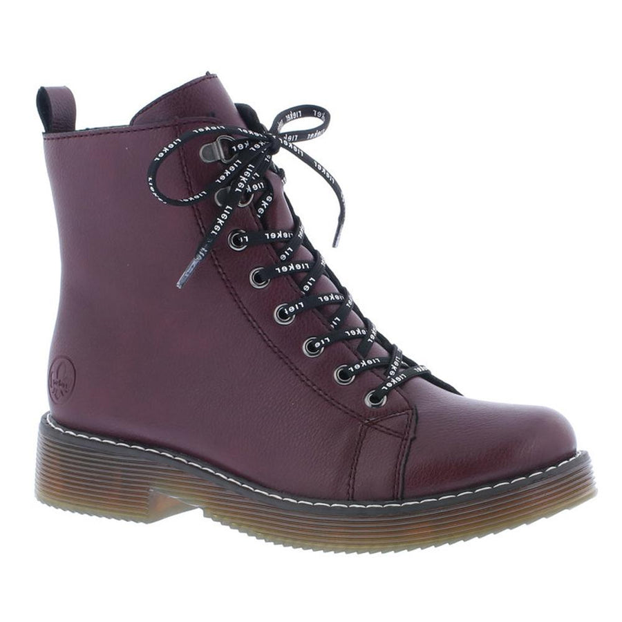 Rieker Womens Fashion Ankle Boot - Red