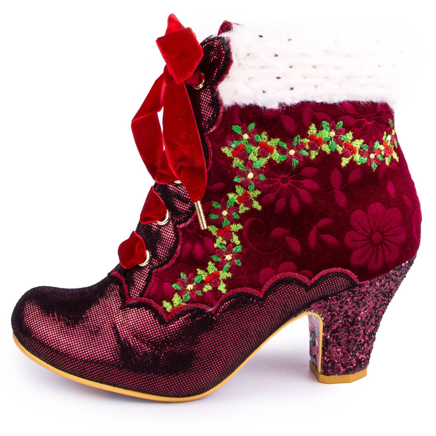 Irregular Choice Womens Hot Toddy Women's Heeled Boot - Bordo Red