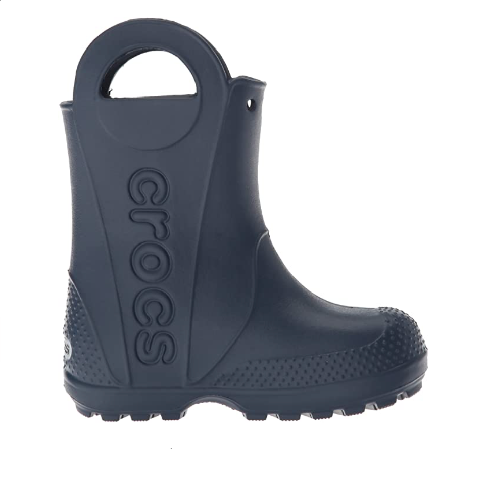 Crocs Kids Classic Handle It Rain Boots - Navy - The Foot Factory