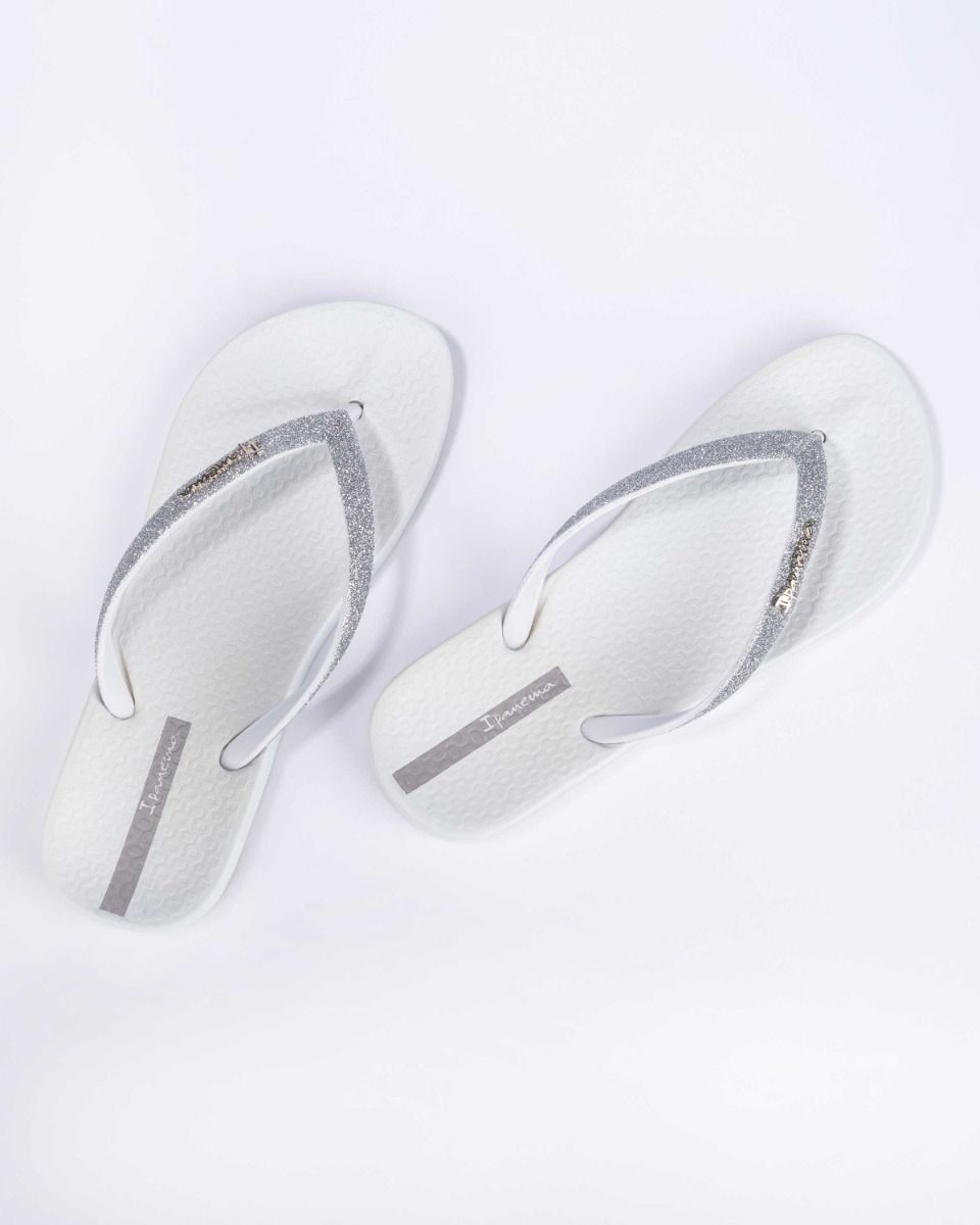 Ipanema Womens Anatomic Lolita Glitter Sandals - White