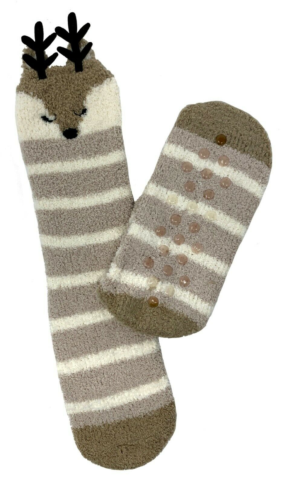 Bramble Womens Reindeer Fluffy Socks