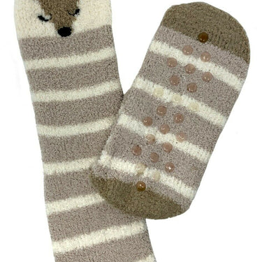 Bramble Womens Reindeer Fluffy Socks