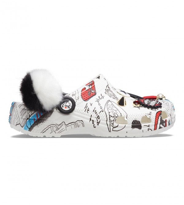Crocs Womens Cruella II Jibbitz Clog - White