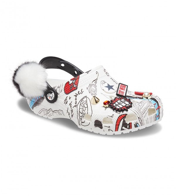 Crocs Womens Cruella II Jibbitz Clog - White