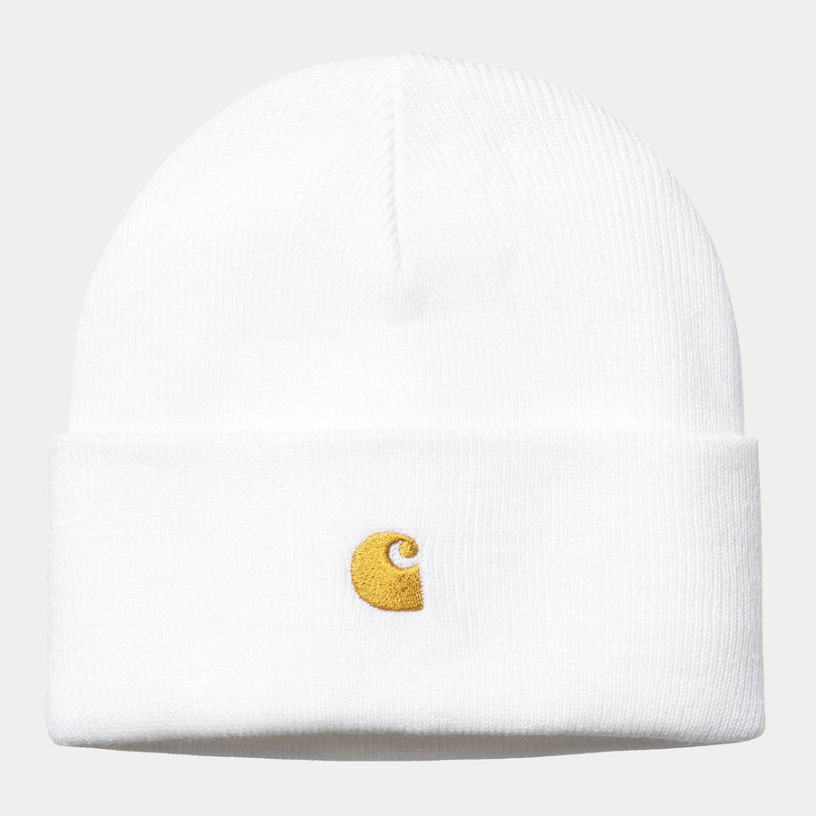 Carhartt Unisex Chase Beanie - White / Gold