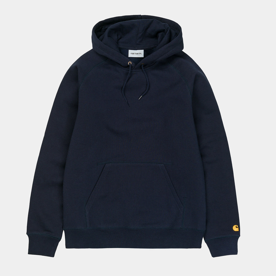 Carhartt Mens Chase Hoodie - Navy / Gold