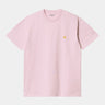 Carhartt Mens Chase Short Sleeve T-Shirt - Pale Quartz / Gold - The Foot Factory