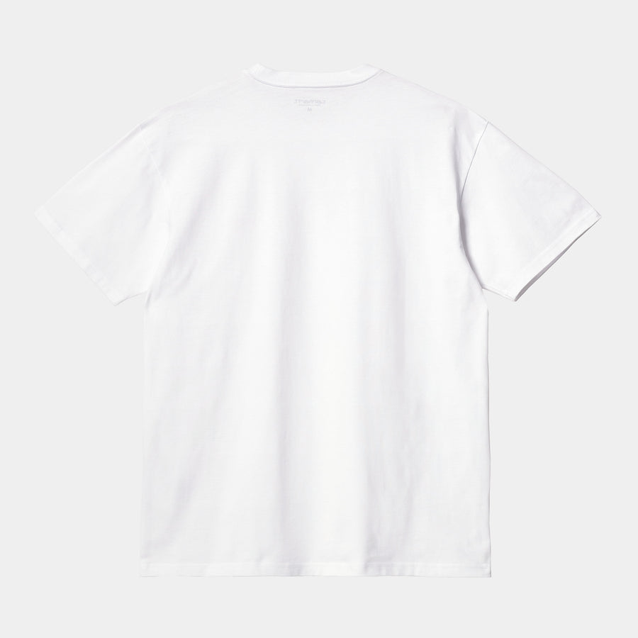 Carhartt Mens Chase Short Sleeve T-Shirt - White / Gold