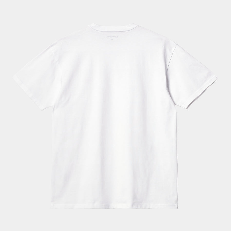 Carhartt Mens Chase Short Sleeve T-Shirt - White / Gold