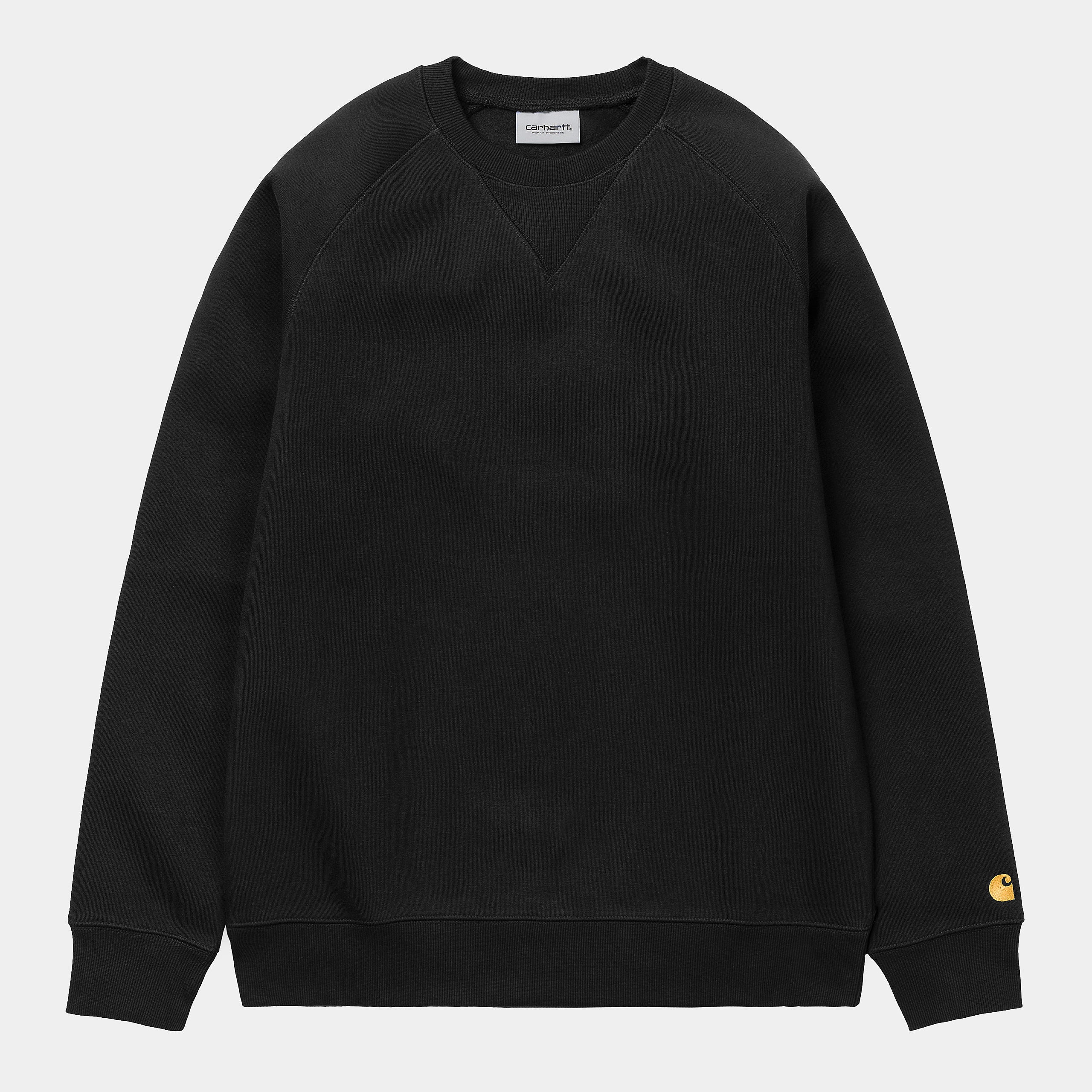 Carhartt Mens Chase Sweat Top - Black / Gold