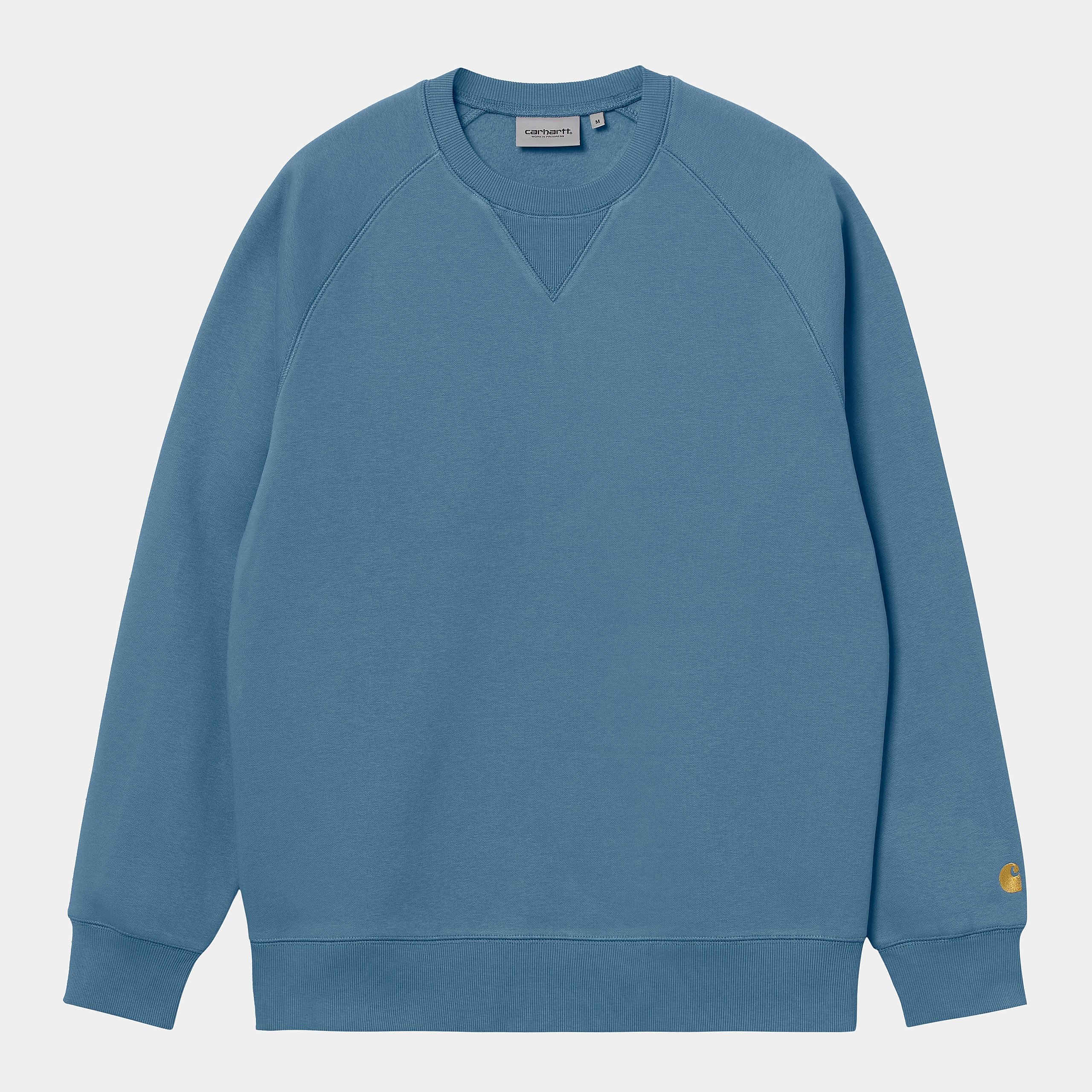 Carhartt Mens Chase Sweat Top - Icy Water / Gold